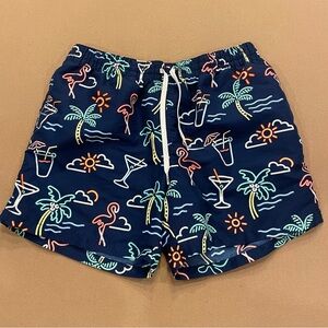 Chubbies The Neon Lights Swim Trunks With Built-In Mesh Brief Liner Size Medium
